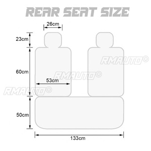 Housse de siège de voiture en cuir PU 5 places, universelle, pour automobiles, protège-sièges, coussin de dossier, tapis de protection auto - Product Image 6