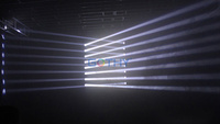 Lampu Beam Bar Disko 80W RGBW Moving Bar LED Stage Spider Light dengan Kontrol DMX512 Ra90 CRI Konstruksi Aluminium+Plastik