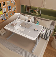 Meja Laptop Lipat Portabel Multifungsi, Meja Komputer Mini Ekonomis untuk Tempat Tidur, Asrama, Kantor, Meja Belajar di Rumah