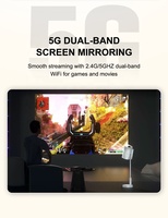 El más nuevo diseño Smart Home Theater 1080P 4K Soporte WiFi de tiro corto Mini portátil Android 13 Sistema de TV inteligente Proyector LED LCD