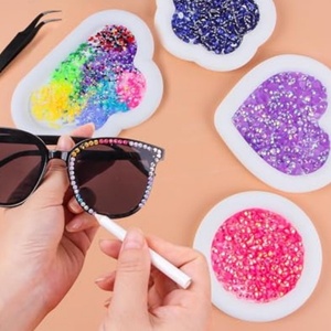 Perles de rocaille en plastique de 2,6 mm, 24 couleurs, perles rondes en vrac, ensemble pour la fabrication de bijoux, bricolage, art pixel - Product Image 4