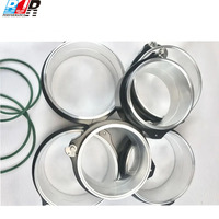 Collier de serrage rapide en aluminium réglable BJR Performance, 3 pouces, type V, avec goupille, collier HD pour tuyau d'intercooler, collier de serrage pour accélérateur