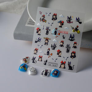 <span class=keywords><strong>Kawaii</strong></span> dibujos animados <span class=keywords><strong>Hello</strong></span> Pink <span class=keywords><strong>Kitty</strong></span> gato café oso <span class=keywords><strong>de</strong></span> peluche relieve estrella flor carta animales relieve patatas fritas pegatina para <span class=keywords><strong>uñas</strong></span> - Product Image 6