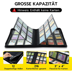 Carpeta Top Loader con 288 Fundas para Tarjetas INCLUIDAS, Carpeta Top Loader de 9 Bolsillos para Toploaders Rígidos de 3" x 4" - Product Image 3