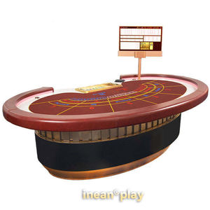 Table de poker Baccarat de qualité professionnelle pour les jeux de Texas Hold'em, avec éclairage LED, pliable, design électronique de luxe pour le <span class=keywords><strong>Blackjack</strong></span> - Product Image 6
