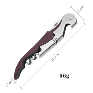 Hxyswbo106 2025 Đa Chức Năng Tinh Khiết Thép Không Gỉ Kim Loại Corkscrew Rượu Vang Di Động Mở Chai Với Biểu Tượng Tùy Chỉnh Rượu Vang Mở - Product Image 2