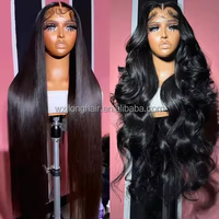 Body Wave transparan Wig rambut manusia Lace depan 13x6 Wig Remy Raw Indian bergelombang 13x4 Lace Frontal untuk wanita diskon Wig 5x5 penutupan