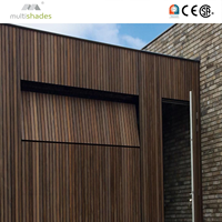 Système de porte de garage automatique à grille de sécurité en aluminium à âme en mousse, aspect bois moderne, multi-ombres, avec sécurité, pour les États-Unis