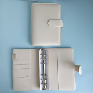 Bán buôn xách tay 20 màu sắc PU da bơm lại tùy chỉnh tiền mặt phong bì tiết kiệm Organizer Planner Bìa Macaron Ngân Sách chất kết dính A6 - Product Image 2