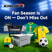 Ensemble d'imprimante DTF Kingjet A1 avec secoueur de poudre automatique et four pour l'impression par transfert thermique sur t-shirts, ensemble complet