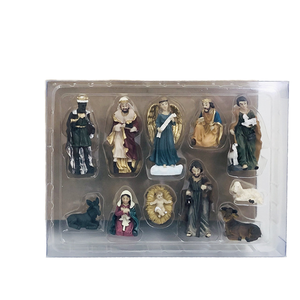 Adornos Navideños Transfronterizos: Figuras Artísticas de Resina Esculpida del Nacimiento de Jesús, Regalo Religioso - Product Image 1