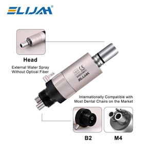 Kit de pièces à main dentaires ELIJAH CYC221 à basse et haute vitesse, turbine à air, pièce droite, pièce contra-angle, moteur à air 2/4 trous, certifié CE - Product Image 5