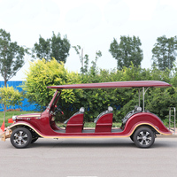 ZYCAR Voiture électrique rétro vintage de qualité supérieure 12 places, berline classique antique