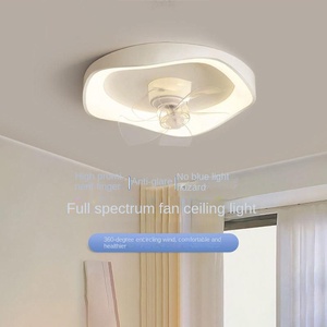 Ventilador de techo de cristal de lujo dorado para interiores, ventilador de techo Led moderno retráctil con luz para cocina, comedor y dormitorio - Product Image 6