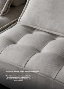 Paket kompresi pabrik furnitur ruang tamu Sofa kain lembut malas kombinasi - Product Image 2