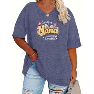 Camisetas Deportivas de Mujer de Manga Corta, 100% Algodón, Tejido Casual, Impresión Digital, Corte Regular, Secado Rápido, Ecológicas - Product Image 1