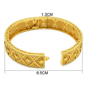 चीनी चूंकी चूंकी चूंकी चूड़ियां शादी के गहने सोने की प्लेटेड मिश्र धातु तांबे के गहने और महिलाओं के लिए फैंसी आभूषण - Product Image 6