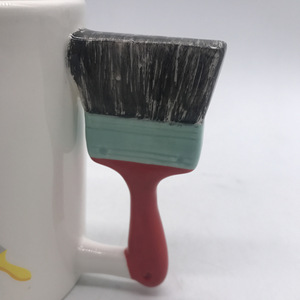 Taza de cerámica hecha a mano con mango para raspar pintura, diseño novedoso con letras impresas, regalo para entusiastas del bricolaje, 8,4 cm x 11 cm - Product Image 3