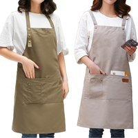 Tablier de cuisine personnalisé en gros, pas cher, à séchage rapide, en coton doux, pour chef, avec design respirant et imprimé, vêtements de cuisine