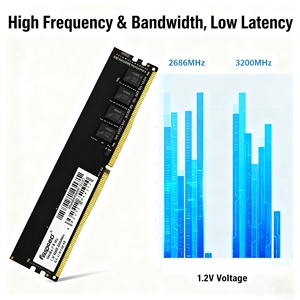 Модули памяти <span class=keywords><strong>Faspeed</strong></span> Fast and Stable DDR4 NON-ECC 8 ГБ, 16 ГБ, 32 ГБ для настольных ПК, 2666/3200 МГц, трехлетняя гарантия - Product Image 2