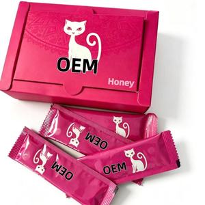 Precio de Fábrica al por Mayor: Nueva Embalaje Exterior Rosa con Diseño de Gato para Sobres de Miel VIP, Ideal para Compras - Product Image 1