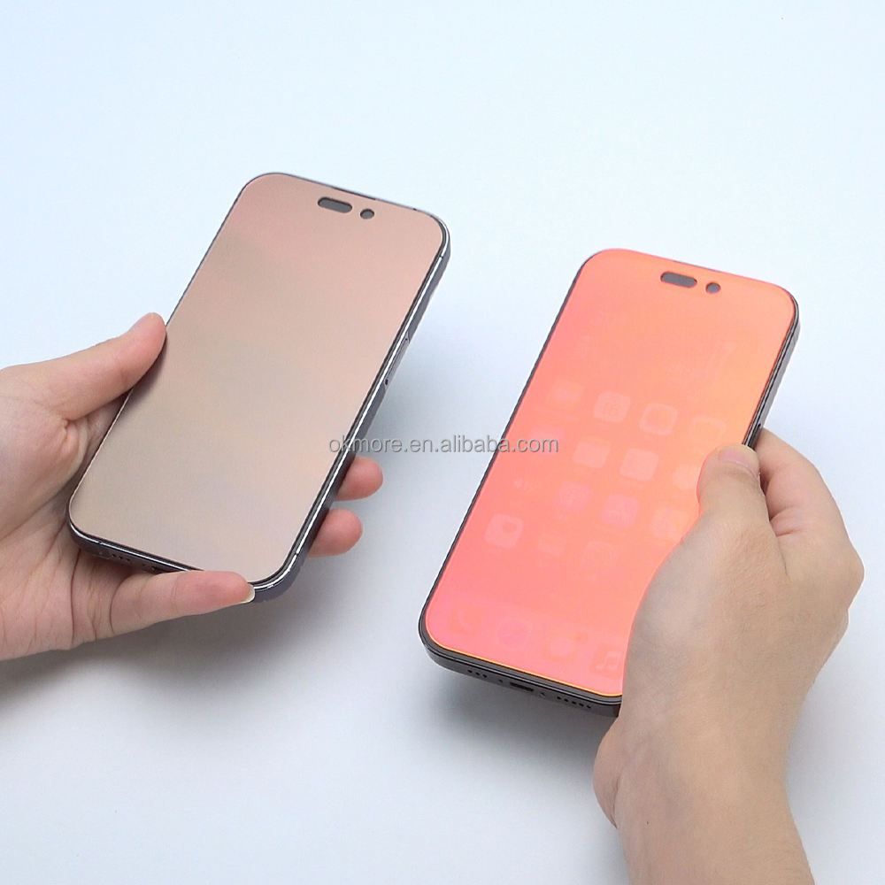 Metallic red colorful - matte + anti-peeping