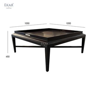 Mesa de centro de madera maciza EKAR Vellore Luxe | Personalizable para espacios modernos y clásicos - Product Image 3