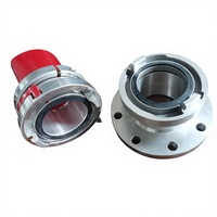 Sambungan Selang Storz Aluminium Alloy 4 Inci dengan Flensa Multi-lug untuk Selang Layflat Industri Minyak dan Selang Pemadam Kebakaran Standar ASME/ANSI