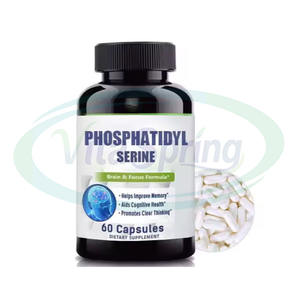ASAP Fosfatidilserina Salud Nootrópico Suplemento cerebral Cápsula de vitamina B12 Cápsulas de fosfatidilserina - Product Image 1