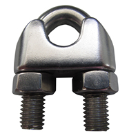 Galvanisé Malléable DIN741 Câble Clips De Câble