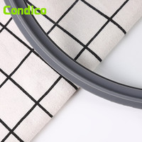 Couvre-plats universels multi-tailles pour casseroles et poêles, couvercles en verre trempé avec bord en silicone, remplacement pour poêles à frire