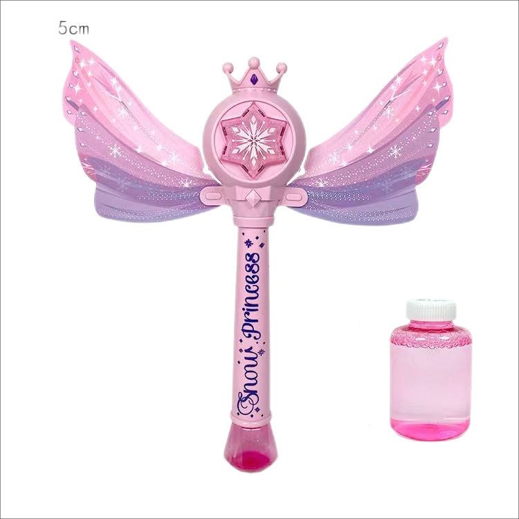 TikToys интернет красная Волшебная волшебная палочка пузырь машина детская Автоматическая фантазия звук и свет принцесса ветер