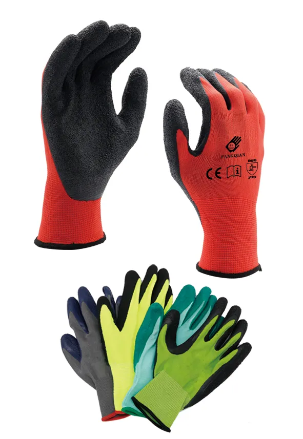 Industrial Safety Rubber Work Gloves Hand Protective Gloves For Construction
