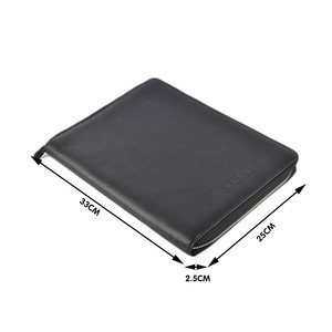 Multifunctional Professional Business Portfolio Padfolio Folder <strong>Document</strong> <strong>Case</strong> A4 Real <strong>Leather</strong> - Product Image 6