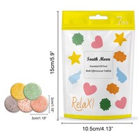 7 feuilles/paquet – Feuilles effervescentes pour bain de pieds : hydratation, soulagement du stress et de l'humidité, sans produits chimiques