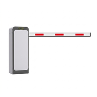 Barrière automatique sans balais 24V DC avec capteur au sol, anti-écrasement, ouverture rapide d'urgence, contrôle multiple et bras de barrière variés en option