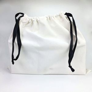 ถุงผ้ากันฝุ่นสำหรับรองเท้ามีเชือกรูดผ้าแคนวาสคอตตอน - Product Image 1