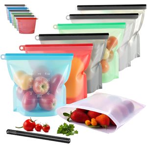 Sac de conservation pour sandwichs et lait en silicone personnalisé, sans BPA, de qualité alimentaire, hermétique, étanche, réutilisable, compatible lave-vaisselle - Product Image 1