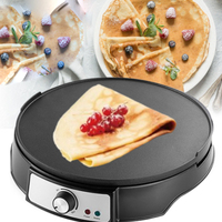 Crêpière électrique automatique en aluminium à usage domestique avec plaques détachables