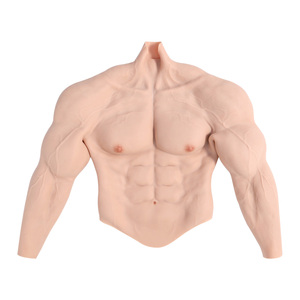Réaliste Faux Muscles Silicone Doux Muscle Costume Poitrine Plaque Simulation Peau Sein Forme pour Cosplay Partie - Product Image 4