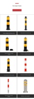 Poteau de circulation anti-collision robuste