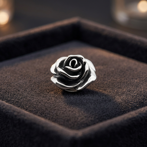 Bague romantique pour femme avec fleur de rose - Product Image 2