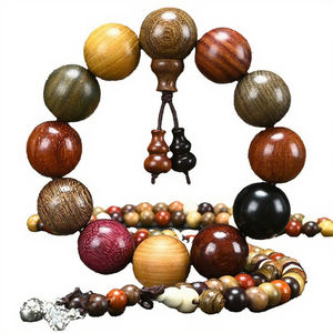 Cuentas de Madera de Sándalo Natural Coloridas, Estilo Vintage, con Forma de Animal, Rosario Budista, Oración, Yoga, Meditación, Pulsera de la Suerte Unisex - Product Image 3