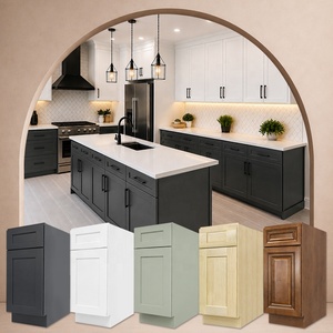 Gabinetes de Cocina de Madera al por Mayor |   Gabinetes de cocina estadounidenses para renovación del hogar |   Gabinetes de cocina modernos estilo Shaker para constructores - Product Image 1