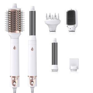 <span class=keywords><strong>Brosse</strong></span> sèche-cheveux et souffleur boucleur 3 en 1 interchangeable Ulelay peigne professionnel <span class=keywords><strong>1200w</strong></span> <span class=keywords><strong>brosse</strong></span> à air chaud en une étape - Product Image 1