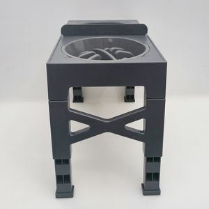 Katlanabilir ayarlanabilir yükseklik çift kaseler yükseltilmiş evcil hayvan besleme kasesi yükseltilmiş Pet yavaş yeme köpek maması kasesi - Product Image 5