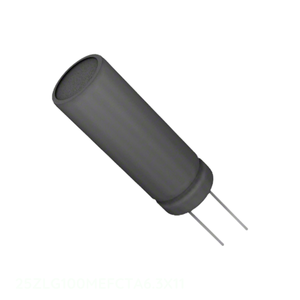 ตัวเก็บประจุ uF 100 uF แบบมีรู25ZLG100MEFCTA6.3X11รัศมี100 uF 20% 25V - Product Image 1