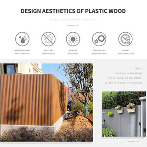 Valla Salida <span class=keywords><strong>de</strong></span> fábrica Profesional <span class=keywords><strong>comprar</strong></span> valla panel <span class=keywords><strong>de</strong></span> pared WPC al aire libre cercado con certificado CE - Product Image 4