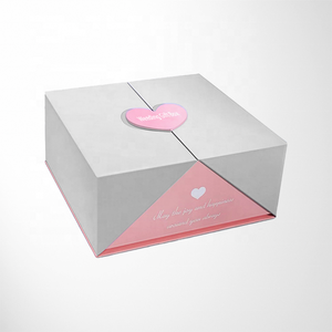 Sang trọng biểu tượng tùy chỉnh từ đóng cửa cứng nhắc các tông đôi cửa mở món quà cưới Hộp bao bì - Product Image 2