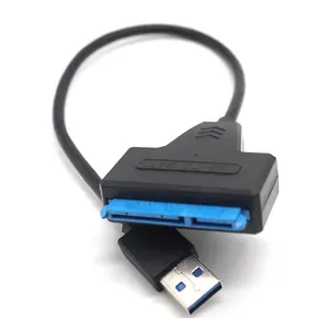USB 3.0-Sata 3 어댑터 케이블 변환기 SATA 22 핀 1.8/2.5/3.5 인치 하드 디스크 드라이브 SSD HDD